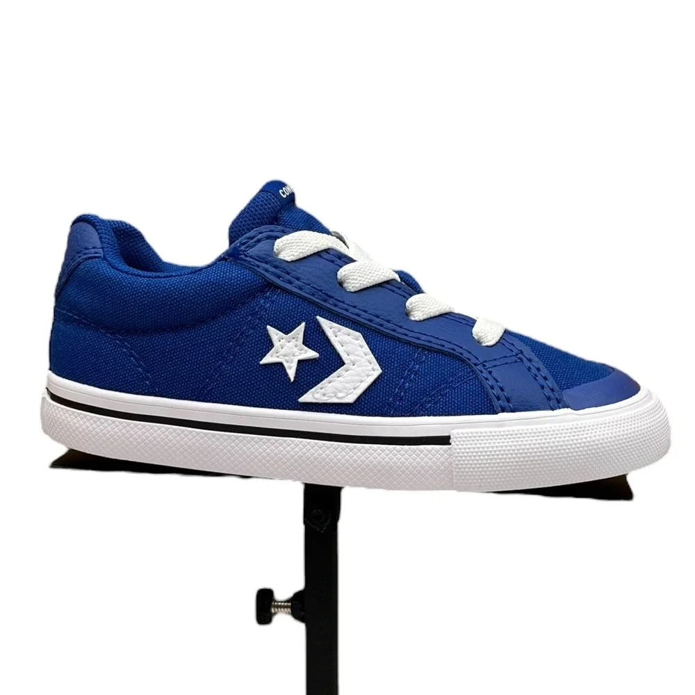 Converse Toddler Boys Slip-on Sneaker Sz 9 Royal Blue-White Canvas Casual Shoes